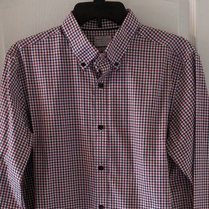Selected Homme Red Blue White Mens Shirt Sz L